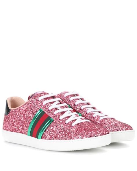 gucci glitter trainers womens